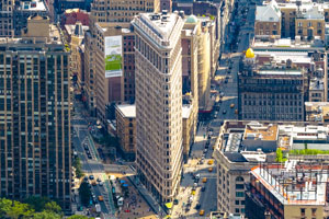Flatiron building from above