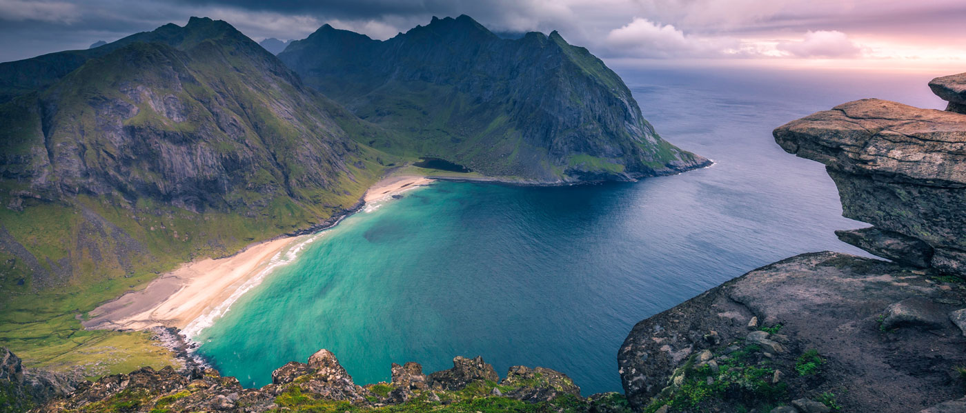 Kvalvika Beach in Norway